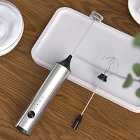 Портативный блендер 2-в-1 с USB-зарядкой, электрический вспениватель молока, 3-скоростной многофункциональный ручной миксер, кофемолка, чайная мельница из нержавеющей стали