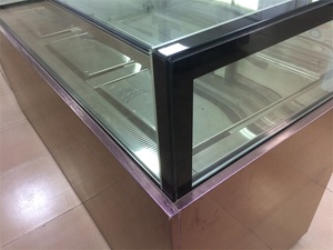 Phẳng kính ngăn kéo lạnh undercounter Máy làm lạnh sô cô la hiển thị Máy làm lạnh <span class=keywords><strong>Showcase</strong></span> bánh hiển thị trường hợp tủ lạnh - Product Image 3