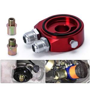Kit <span class=keywords><strong>de</strong></span> Adaptador <span class=keywords><strong>de</strong></span> Placa <span class=keywords><strong>de</strong></span> Derivación para Enfriador <span class=keywords><strong>de</strong></span> Aceite Turbo Universal <span class=keywords><strong>de</strong></span> Aluminio M20x1.5 3/4 <span class=keywords><strong>X</strong></span> <span class=keywords><strong>16</strong></span> AN10, Color Rojo - Product Image 6
