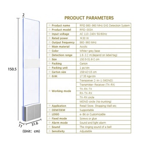 Système EAS personnalisé pour l'Expo mondiale, système RFID pour la protection contre le vol des bijoux, UHF 860-960 MHz, sécurité des magasins de détail, capteur de porte antivol - Product Image 5