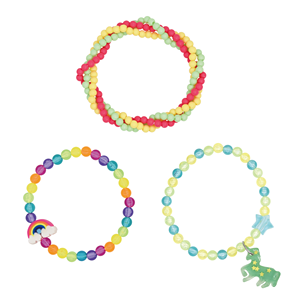 लड़कियों के रंगीन प्लास्टिक बीडिंग उपहार, यूनिकॉर्न केस के साथ बच्चों को उपहार गहने किट बनाने वाले कंगन बनाने वाले खिलौने सेट - Product Image 5