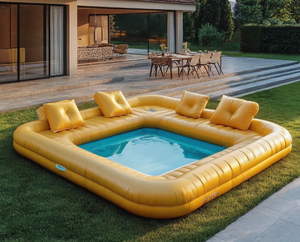 <span class=keywords><strong>Piscina</strong></span> Gonfiabile Portatile Personalizzata per Feste in Giardino, per Famiglie, Bambini e Adulti, <span class=keywords><strong>con</strong></span> <span class=keywords><strong>Sedute</strong></span> Lounge, Divano Gonfiabile per <span class=keywords><strong>Piscina</strong></span> - Product Image 2