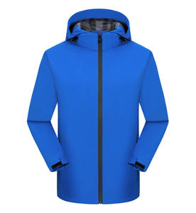 Chaqueta de senderismo húmeda y cálida a prueba de viento, cortavientos deportivo informal con logotipo personalizado, forro de malla para exteriores, chaquetas ligeras de invierno para hombres - Product Image 6
