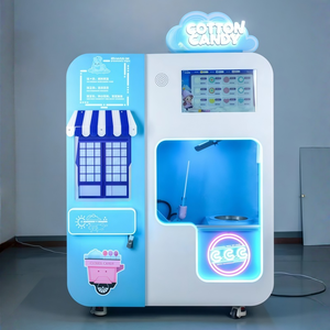 Máquina Expendedora <span class=keywords><strong>de</strong></span> Algodón <span class=keywords><strong>de</strong></span> Azúcar Totalmente Automática, Comercial, <span class=keywords><strong>de</strong></span> Autoservicio, con un Solo Gabinete, 110/220V, Personalizable - Product Image 2