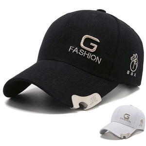 Gorra de Béisbol Unisex de Ala Ancha con Diseño Chino, Protección Solar, Abrebotellas Integrado, Personalizable, Ideal para Primavera y Otoño - ¡Venta Caliente! - Product Image 1