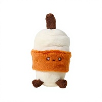 Stylo gel en peluche mignon en forme de tasse à boisson, stylo jouet doux, cadeau, pendentif, papeterie, design personnalisé
