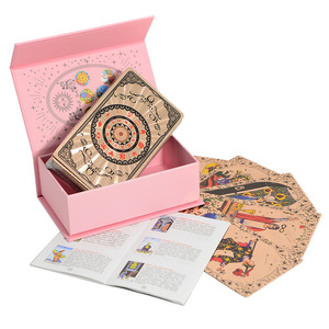 Nuevo Juego de Cartas de <span class=keywords><strong>Tarot</strong></span> de 78 Cartas, Color Oro Rosa, Plástico Clásico con Lámina Dorada, Impermeable, Ecológico, con Caja de Color - Product Image 1