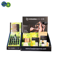 Présentoir personnalisé à l'huile essentielle, en carton, 1 pièce, pour magasin de cosmétique, boulanger, présentoir de maquillage, en chine