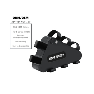 Bộ pin tam giác xe đạp điện 36V <span class=keywords><strong>48V</strong></span> 52V 60V 72V 20Ah 25Ah 28.8Ah 29Ah 30Ah, pin Lithium cho xe đạp điện 350W đến 3000W - Product Image 1