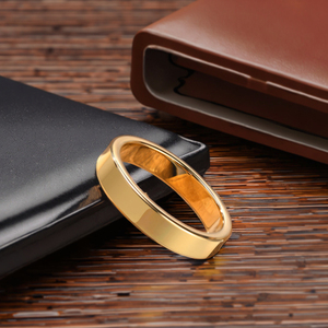 Poya 8mm vonfram thép đám cưới ban nhạc Nhẫn phong cách cổ điển Inlay cho nam giới và phụ nữ cho món quà đính hôn bên - Product Image 5