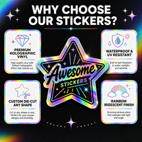 Autocollants personnalisés découpés sur mesure, logo personnalisé, citations d'affirmation positive, design finition mate, autocollant adhésif pour récompense des enfants