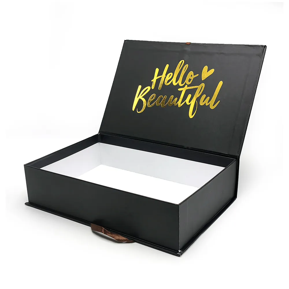Custom Logo Folding Cardboard Rigid Cosmetic Paper Boxes Magnetic Packaging Paper Gift Box With Insert