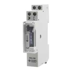 ManHua Mecânica Temporizador Interruptor 24 Horas 220-240VAC 16A Mecânica Programável DIN Rail Tempo Interruptor SUL180