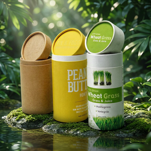 Empaque de <span class=keywords><strong>Tubo</strong></span> de Papel Cilíndrico de Lujo Personalizado, Cartón Kraft Redondo Reciclado, Ecológico, Biodegradable e Impreso al por Mayor - Product Image 1