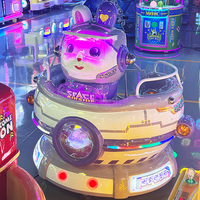 Nouveau jeu d'enfants à jetons enfants balançoire tasse espace lapin coton forme Arcade Machine d'amusement Kiddie tours