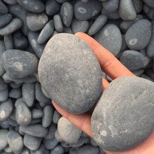 Beach Natural Large Yellow White Highly <strong>Polished</strong> Round <strong>River</strong> Rock <strong>Stones</strong> Non-Toxic Traditional Design for Garden Home Hotel Use - Product Image 3