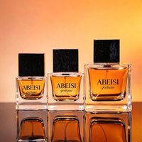 Étiquette personnalisée, flacon de parfum en verre de luxe vide, imprimé à l'écran, 30 ml, 50 ml, 100 ml, avec vaporisateur et boîte