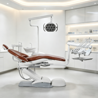 Fauteuil dentaire électrique de haute qualité avec lumière LED pour clinique, hôpital, équipement dentaire certifié CE