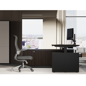 最新ホームオフィスエグゼクティブデスクスタンディング3ステージ高さ調整コンバーチブル木製モジュラー延長可能 - Product Image 5