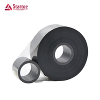 Pita Transfer Termal Premium 33mm*450mm Pita TTO Hitam Wax-Resin Kompatibel dengan Kemasan Plastik