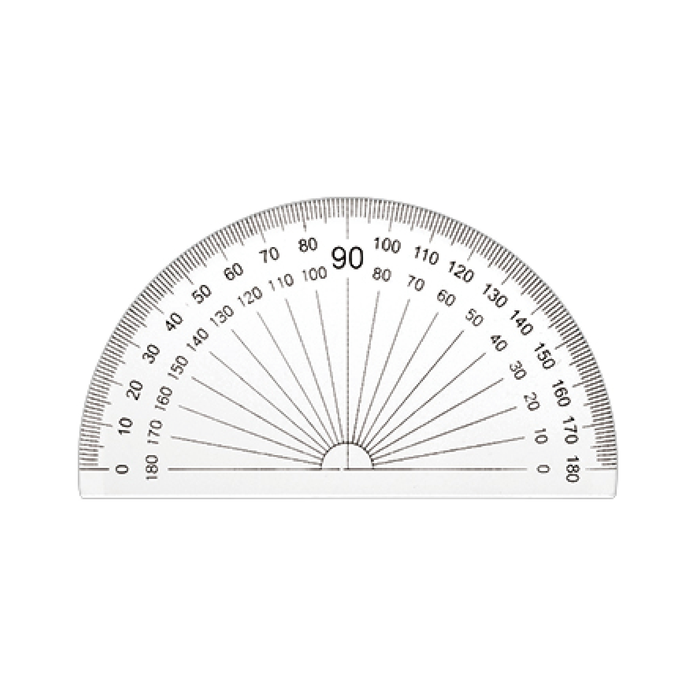 High Quality 180 Protractor Ruler