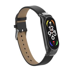 Cinturino ODM HOLDMI Nuovo Smart <span class=keywords><strong>Mi</strong></span> <span class=keywords><strong>Band</strong></span> 7 Serie 70114 in Pelle PU Nera per <span class=keywords><strong>Xiaomi</strong></span> <span class=keywords><strong>Band</strong></span> 7 - Product Image 1