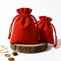 Pochette en coton de haute qualité avec cordon de serrage pour bijoux, emballage cadeau, couleur personnalisée, logo, emballage de colis