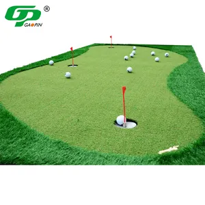 Golf Producten Fabrikant Persoonlijke Draagbare Putting Green Rubber Base Putting Green Golf Praktijk Mat