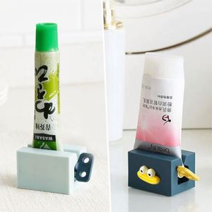 Custom Logo Simple Manual Plastic Waterproof Tube Squeezer <b>Dispenser</b> <b>Toothpaste</b> Storage Rack Holder Bathroom Products - Product Image 3