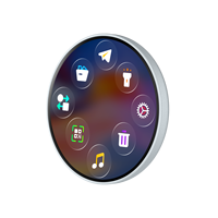 Badge numérique intelligent dynamique portable de 1,85 pouce, contrôle par application, batterie au lithium écologique, matériau plastique, anime haute définition