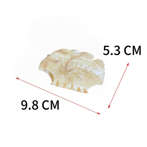 She Shares Accessories prend en charge la personnalisation, pince à cheveux en forme de feuille d'érable à texture marbrée haut de gamme, grande <span class=keywords><strong>brosse</strong></span> à coussin d'air - Product Image 4