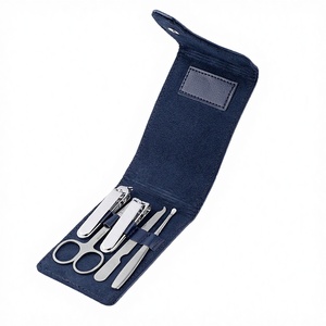 Portable 7 in 1 5PCS Stainless Steel Manicure & Pedicure <b>Kit</b> Little Star Personal <b>Nail</b> Grooming Set with Button Box Packing - Product Image 3