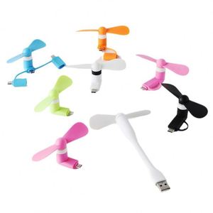 Wholesale Portable Mobile Phone Personalized 2 in 1 <b>Usb</b> Mini Fan for Android <b>Type</b>-<b>C</b> With Custom Logo - Product Image 2