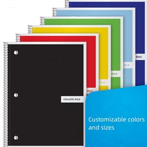 Gran oferta, carpeta en espiral de tamaño A5, línea <span class=keywords><strong>Horizontal</strong></span> cuadrada, página interior en blanco, cuaderno, diario de estudiante, bobina, diario, cuaderno de bocetos - Product Image 4