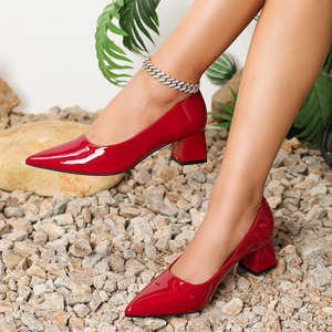 Zapatos de Tacón Alto para Mujer, Tallas Grandes 36-46, Tacones de 5CM, Estilo Slip-On, Tacón Cuadrado, Zapatos Formales con Plataforma para Aumentar la Estatura, para Primavera/Verano - Product Image 6