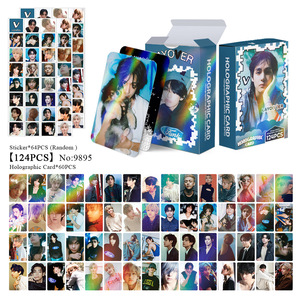 KPOP 124 unids/caja <span class=keywords><strong>Bangtan</strong></span> Boys V <span class=keywords><strong>Taehyung</strong></span> Laser Photocard Lomo Card Photo Card - Product Image 2