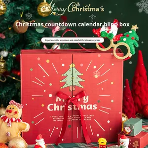 Calendario de Adviento Navideño, Caja de Regalo Sorpresa, Caja Ciega, Nochebuena, Embalaje de Regalo Vacío 2025 - Product Image 2