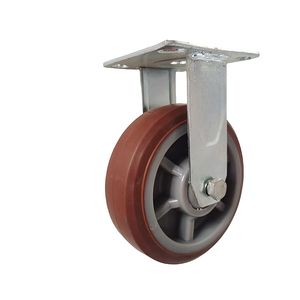Red Swivel 6 8 Zoll TPR Rollen rad Custom ized Industrial Kugellager Heavy Duty <span class=keywords><strong>Caster</strong></span> - Product Image 1