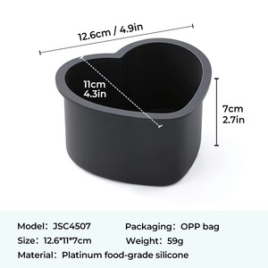 valentines day heart <b>silicone</b> cake mold LFGB platinum grade non stick BPA free mousse cake <b>baking</b> mold - Product Image 5