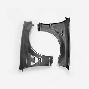 Guardabarros delantero tipo JS de fibra de carbono (ancho original) para Honda Civic EK (3 puertas, hatchback) de 1996-1998 - Product Image 2