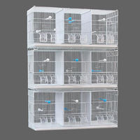 Cage d'élevage d'oiseaux en fil métallique à vendre Cage à oiseaux d'amour multicouche mobile épissure produits pour oiseaux Cage à pigeons