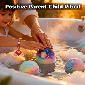 Bombe da Bagno per Bambini 30g, Organiche, Non Tossiche, Naturali, Biodegradabili, Design Unicorno, Oli Essenziali, Divertenti per Spa e Uso Domestico, Personalizzabili - Product Image 6