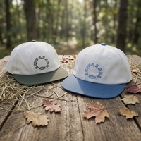 Cappello da Baseball Vintage a 6 Pannelli Personalizzato con Logo, 100% Cotone, Bicolore, con Visiera a Contrasto, per Marchi e Ordini all'Ingrosso