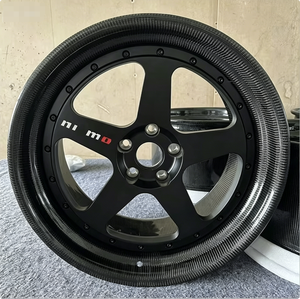 Nouvelles jantes JUWA <span class=keywords><strong>Carbon</strong></span> 2 pièces, finition noire mate, à rayons concaves, 18-22 pouces, 5x120/114.3, 20 mm ET, pour Skyline BNR34 GTR 2002 - Product Image 3