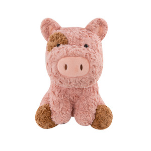 2026 baru lucu terlihat boneka babi Super lembut mainan mewah berat PP katun bordir teknik sempurna penghilang stres hadiah - Product Image 1