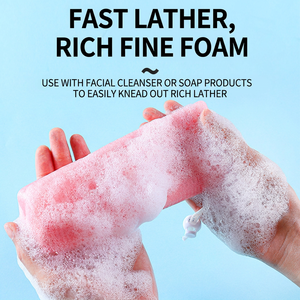 Filet moussant pour savon, rectangulaire, en PP, doux, délicat, non parfumé, pour le bain, le gommage et les soins de la peau sous la douche - Product Image 5