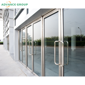 Porte d'entrée commerciale en aluminium à double vitrage personnalisée Porte d'entrée Design moderne <span class=keywords><strong>pour</strong></span> supermarché Shop Mall Prix à vendre - Product Image 3