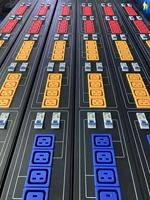 PDU noir triphasé 160A 24 ports IEC C19, unité de distribution en rack, protection par disjoncteur MCB