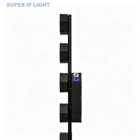 Luz de Escenario Hexagonal Retro de 6x60W con Luz Auxiliar RGBW, Efecto Estroboscópico DMX512 para DJ, Discoteca, Fiesta