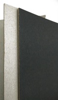 Papier épais et solide en pâte mixte anti-ondulation pour emballage cadeau, non couché, très demandé, noir d'un côté avec dos gris